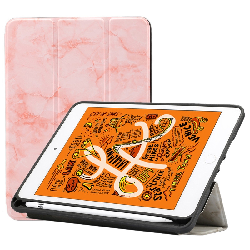 Fodral för iPad Mini 5 (2019) - Rosa Marmormönster