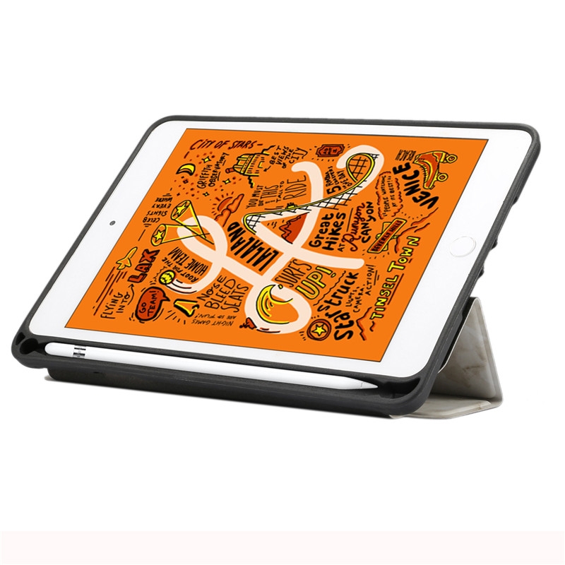 Fodral för iPad Mini 5 (2019) - Rosa Marmormönster