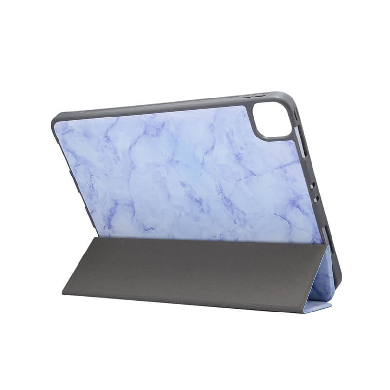 Fodral för iPad Pro 11 2018/2020/2021 med Sleep/ Wake-up Marmormönster lila