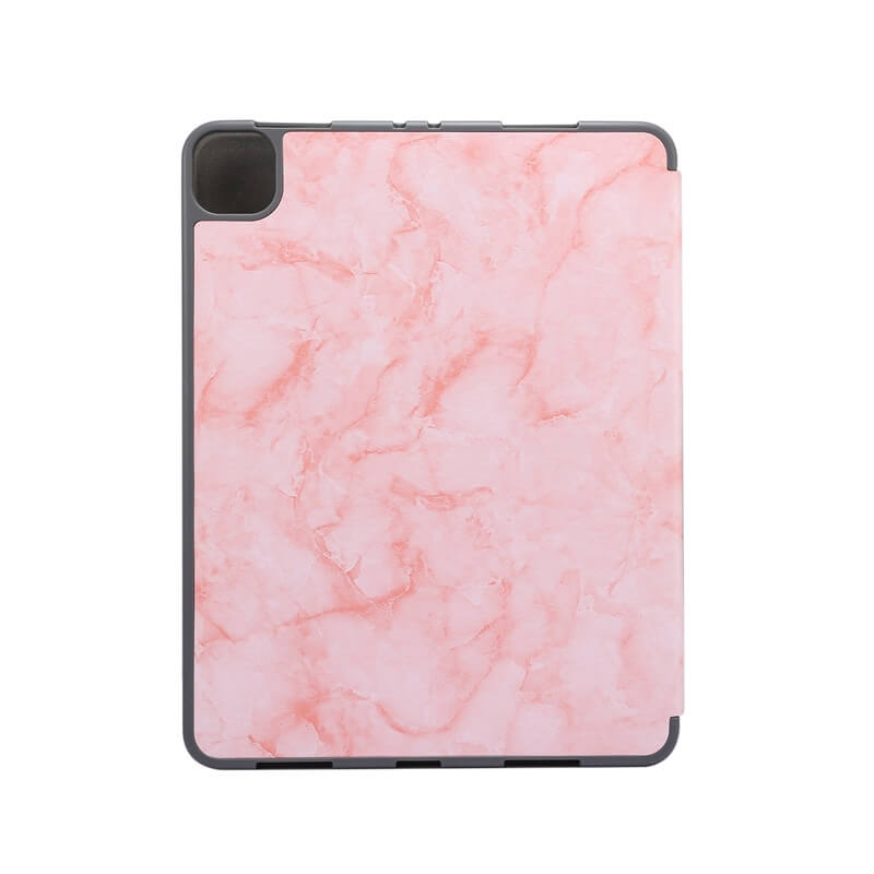 Fodral för iPad Pro 11 (2021) med Sleep/ Wake-up funktion Marmormönster rosa