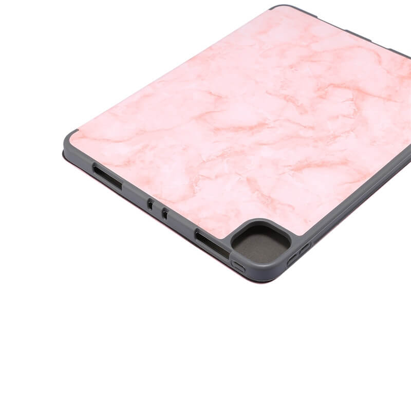 Fodral för iPad Pro 11 (2021) med Sleep/ Wake-up funktion Marmormönster rosa
