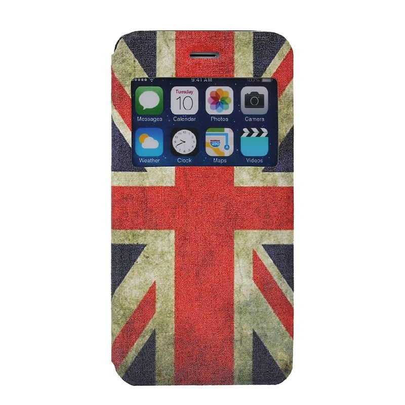  Fodral iPhone 6/6S Storbritanniens flagga - Klockfunktion
