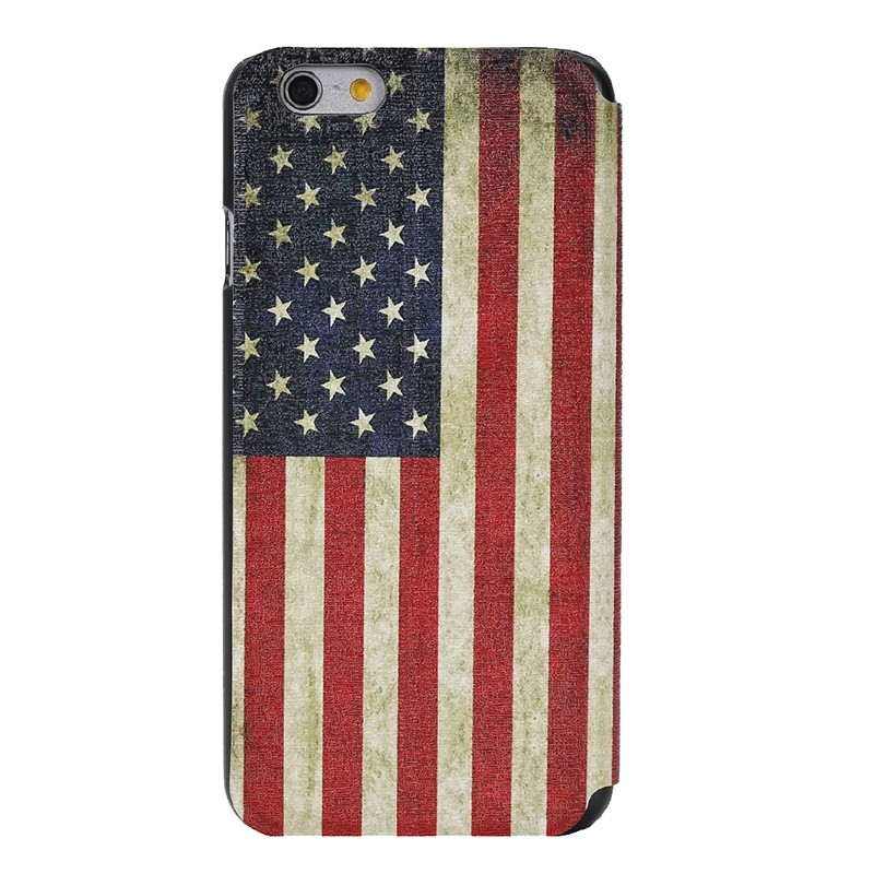  Fodral iPhone 6/6S USA:s flagga - Klockfunktion