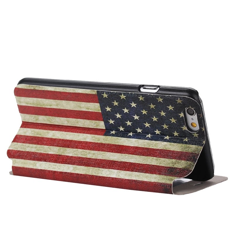  Fodral iPhone 6/6S USA:s flagga - Klockfunktion