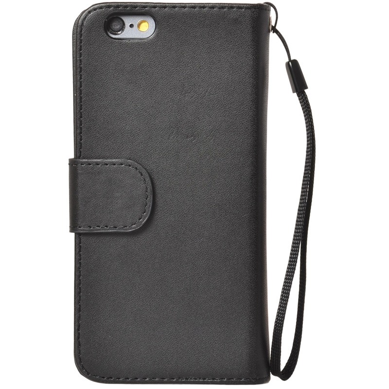 Plånboksfodral för iPhone 6/6S - 6 kortplatser svart