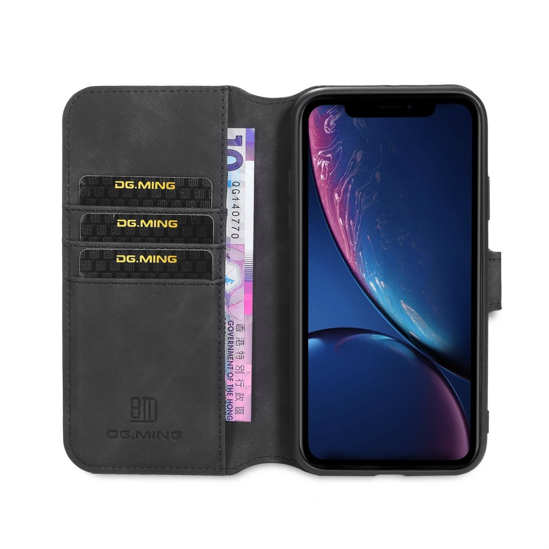 DG.MING Plånboksfodral för iPhone 11 - Smart och stilren design