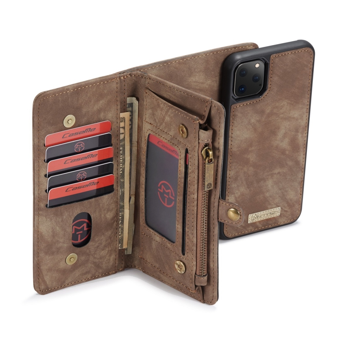 Plånboksfodral med magnetskal för iPhone 11 Pro Max - CaseMe