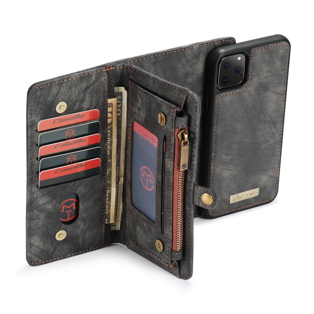 Plånboksfodral med magnetskal för iPhone 11 Pro Max - CaseMe