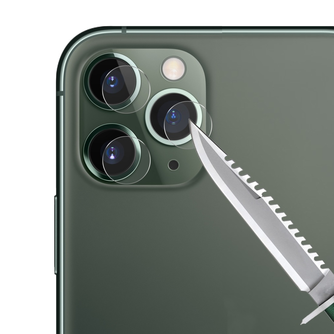 Linsskydd till bakre kameralins för iPhone 11 Pro / 11 Pro av härdat glas