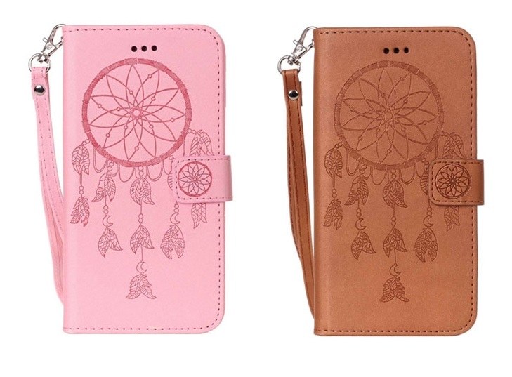 Plånboksfodral för iPhone 7 - Drömfångare Rosa