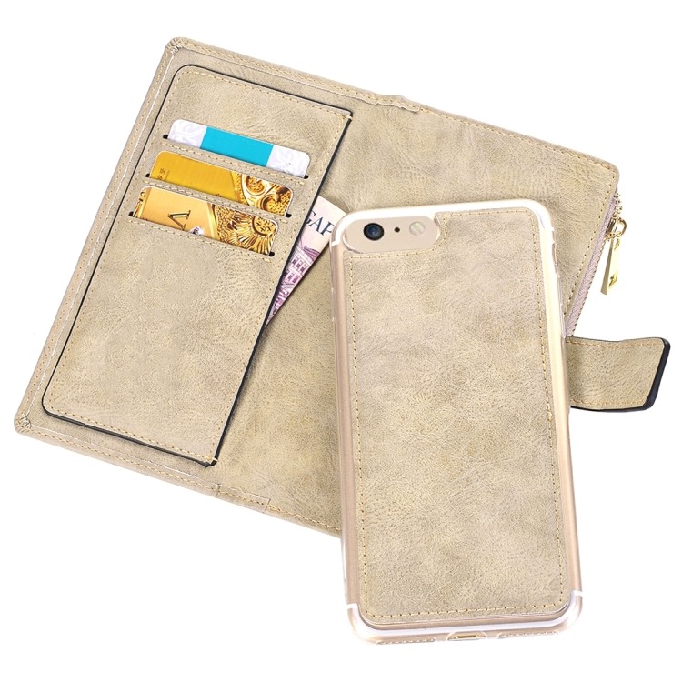 Plånboksfodral för iPhone 7/ 8 - Retrostyle med magnetskal PU-läder