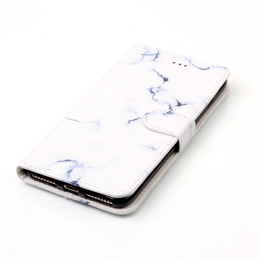 Plånboksfodral för iPhone 7 Plus & 8 Plus - Marmor vit