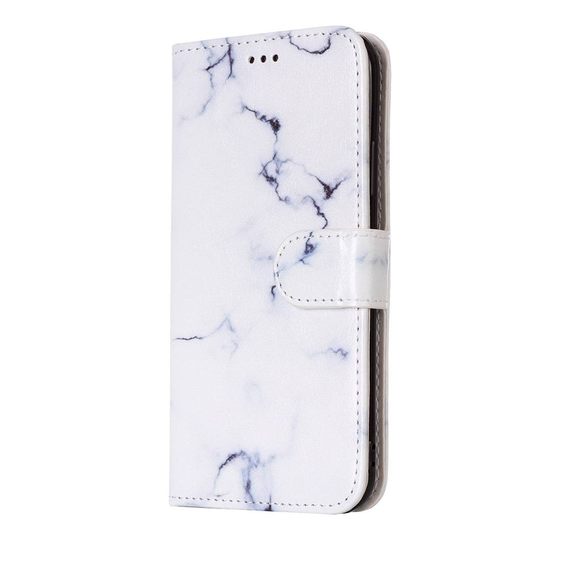 Plånboksfodral för iPhone X / XS - Vit marmor