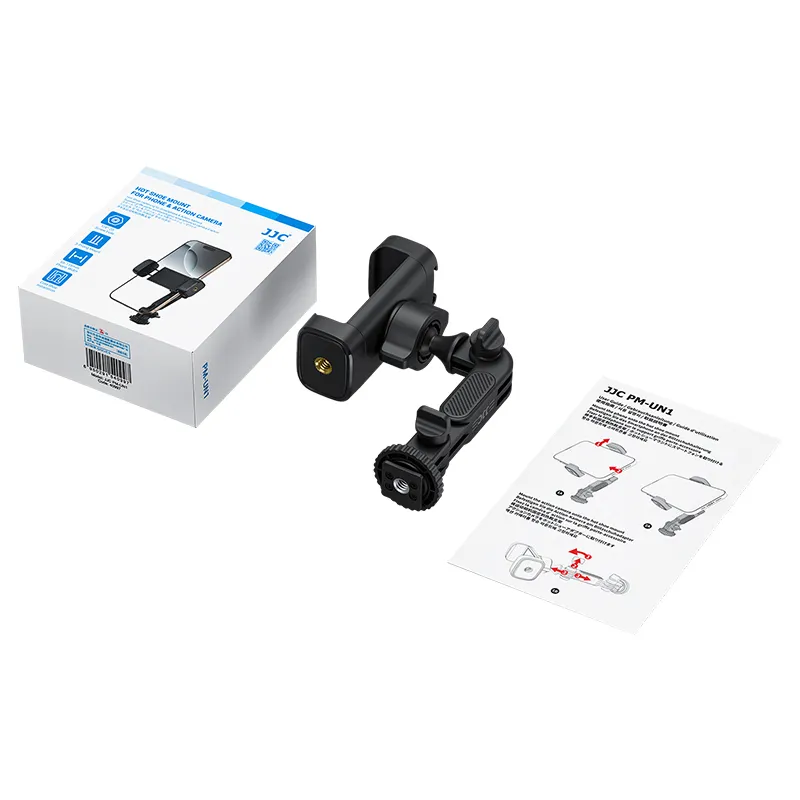  JJC PM-UN1 Mobilhållare med blixtskofäste för mobil & actionkamera från Kamda – snabb leverans och trygg e-handel