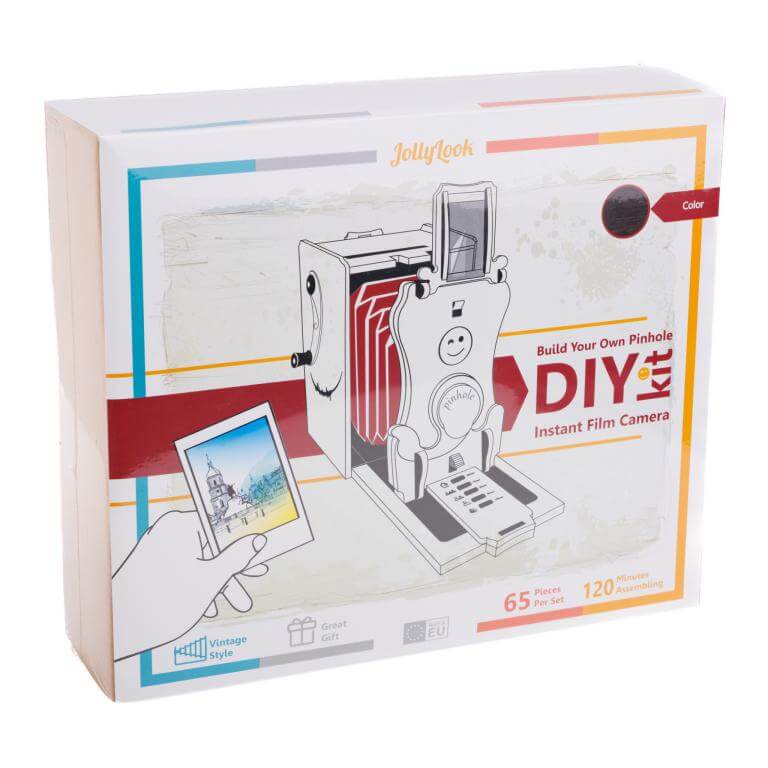  JollyLook Byggsats fr pinhole-kamera fr direktbildsfilm - DIY-kit