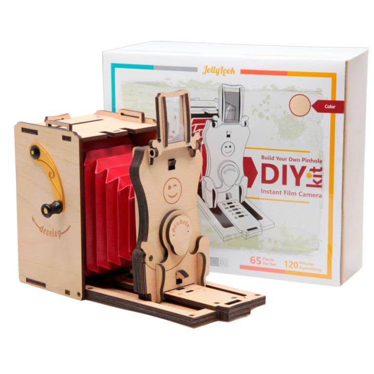  JollyLook Byggsats fr pinhole-kamera fr direktbildsfilm - DIY-kit