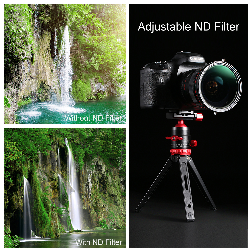 K&F Concept Justerbart ND2-32/CPL hybridfilter