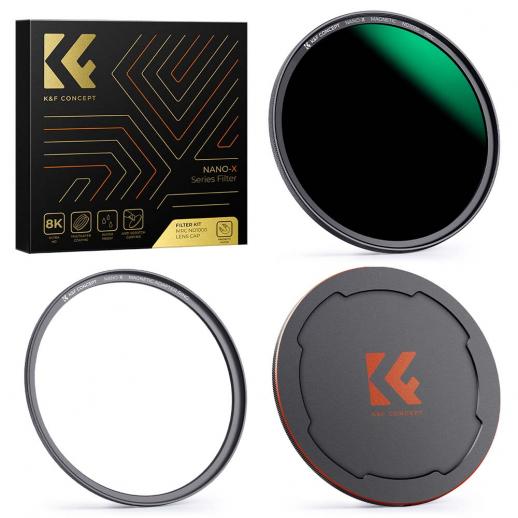  K&F Concept Magnetiskt ND1000-filter med adapterring & objektivlock
