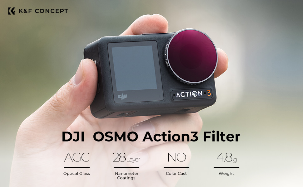  K&F Concept Nano-X ND16-filter fr DJI Osmo Action 3