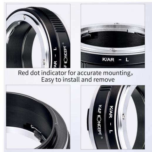  K&F Concept Objektivadapter till Konica AR objektiv för Leica L kamerahus