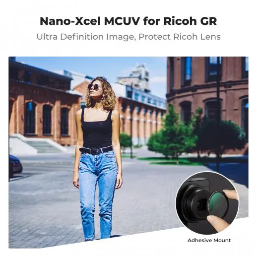 K&F CONCEPT Kit De Filtre UV Protection Compatible Avec Ricoh GR II/GR III/GR IIIx/GR 4