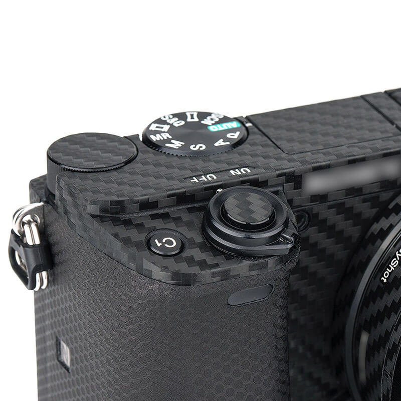  JJC Skin för Sony A6400/A6300 +18-50mm objektiv - Svart kolfiber