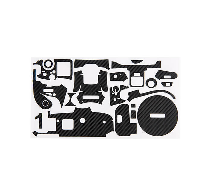  Kiwifotos Skin fr Canon EOS R5 - Svart kolfiber