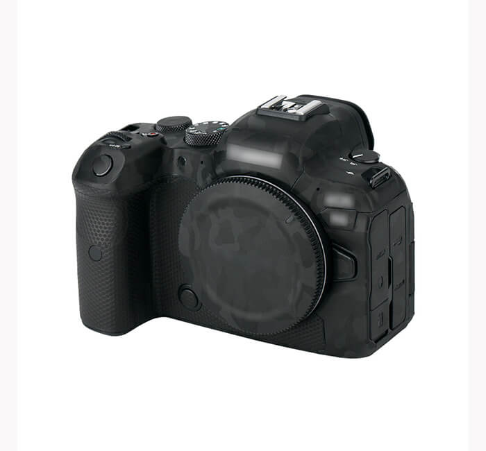  Kiwifotos Skin fr Canon EOS R6 - Svart kamoflage