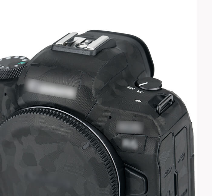  Kiwifotos Skin fr Canon EOS R6 - Svart kamoflage