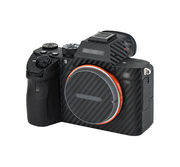  Kiwifotos Skin fr Sony a7 III, a7R III - Svart kolfiberfilm