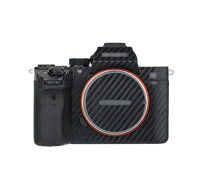  Kiwifotos Skin fr Sony a7 III, a7R III - Svart kolfiberfilm