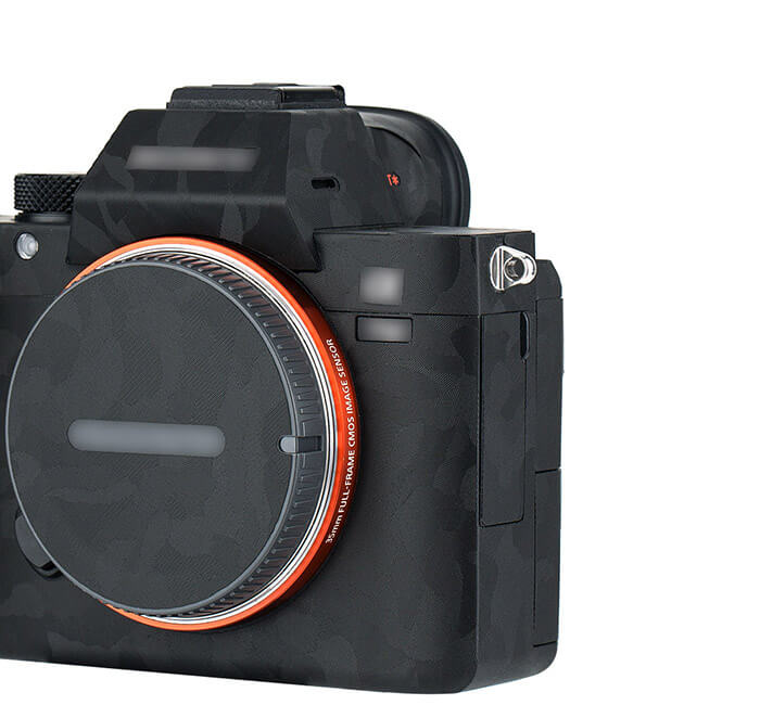  Kiwifotos Skin fr Sony a7 III, a7R III - Svart kamoflage