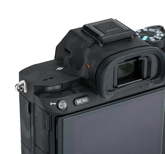  Kiwifotos Skin fr Sony a7 III, a7R III - Svart kamoflage