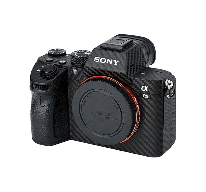  Kiwifotos Skin fr Sony a7 III / a7R III - Svart kolfiberfilm