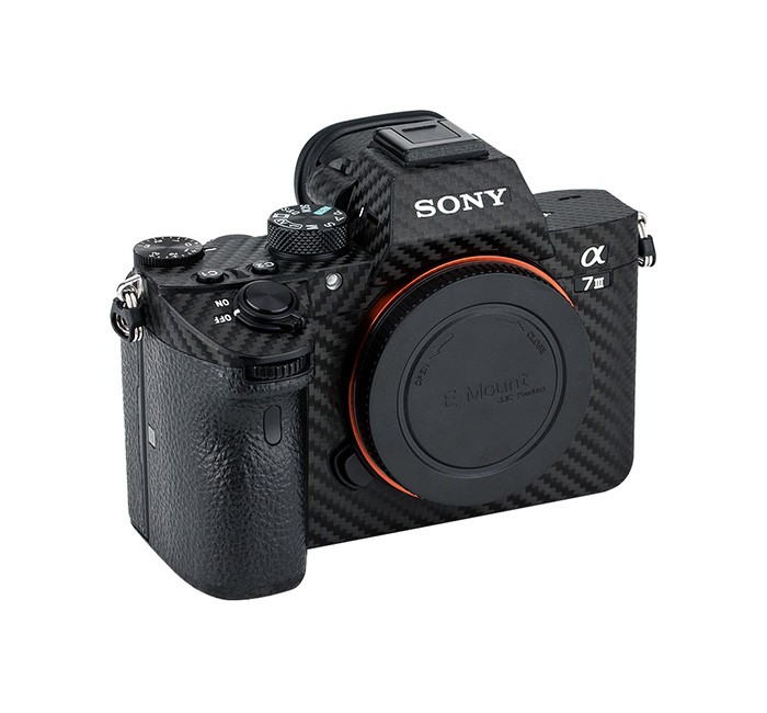  Kiwifotos Skin fr Sony a7 III / a7R III - Svart kolfiberfilm