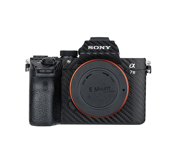  Kiwifotos Skin fr Sony a7 III / a7R III - Svart kolfiberfilm