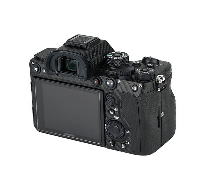  Kiwifotos Skin fr Sony a7R IV - Svart kolfiberfilm