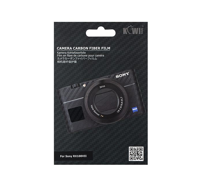 Kiwifotos Skin för Sony RX100 VII - Svart kolfiberfilm