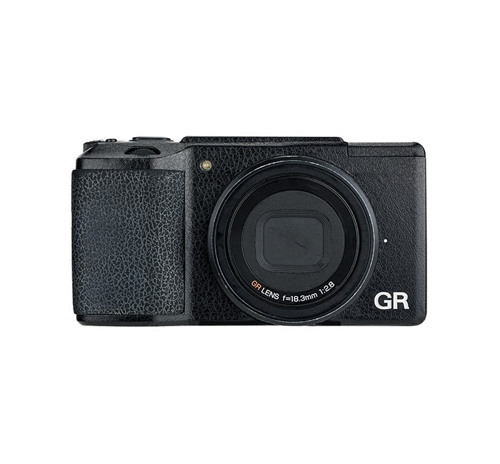 Kiwifotos Skin för Ricoh GR II - Svart Lädertextur