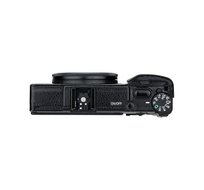 Kiwifotos Skin för Ricoh GR II - Svart Lädertextur