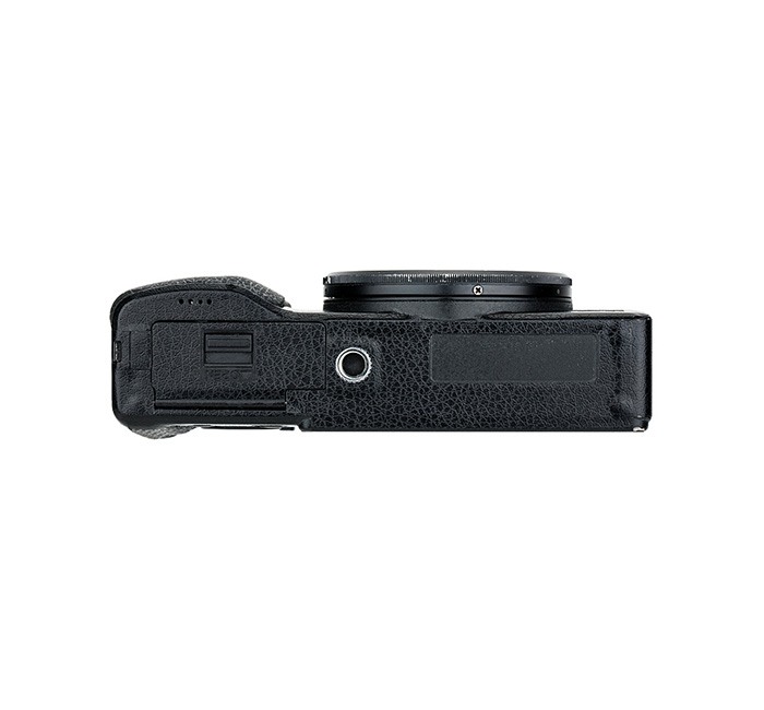 Kiwifotos Skin för Ricoh GR II - Svart Lädertextur
