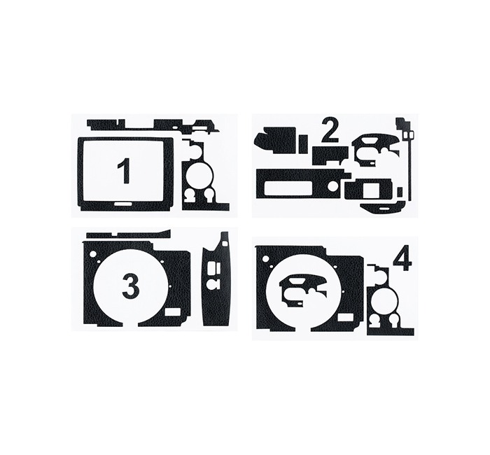 Kiwifotos Skin för Ricoh GR II - Svart Lädertextur