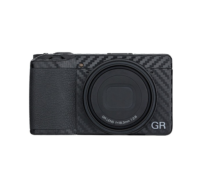 Kiwifotos Skin för Ricoh GR III - Svart kolfiberfilm