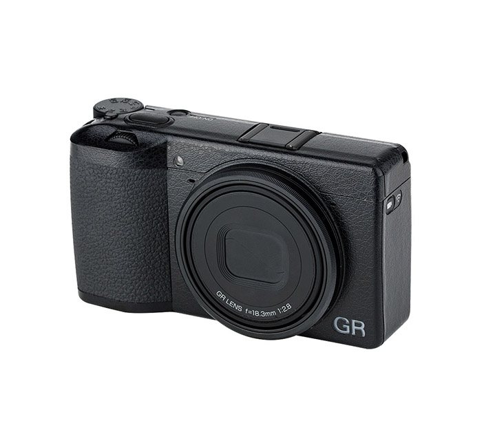  Kiwifotos Skin för Ricoh GR III - Svart Lädertextur