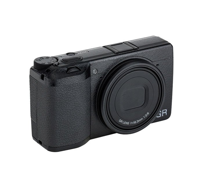  Kiwifotos Skin för Ricoh GR III - Svart Lädertextur
