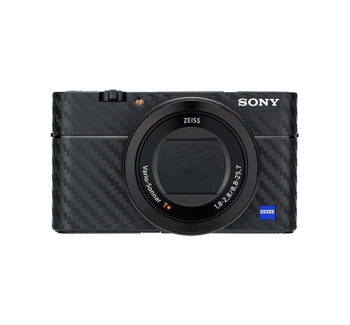  Kiwifotos Skin fr Sony RX100 V / RX100 VA / RX100 III - Svart kolfiberfilm