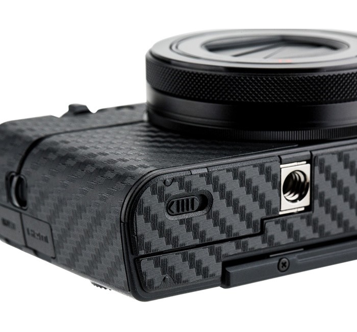  Kiwifotos Skin fr Sony RX100 V / RX100 VA / RX100 III - Svart kolfiberfilm