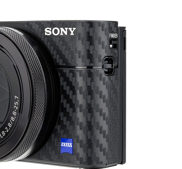 Kiwifotos Skin för Sony RX100 V / RX100 VA / RX100 III - Svart kolfiberfilm