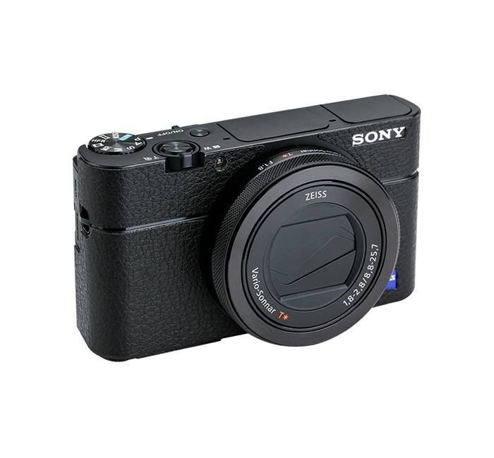 Kiwifotos Skin för Sony RX100 V / RX100 VA / RX100 III - Svart Läder