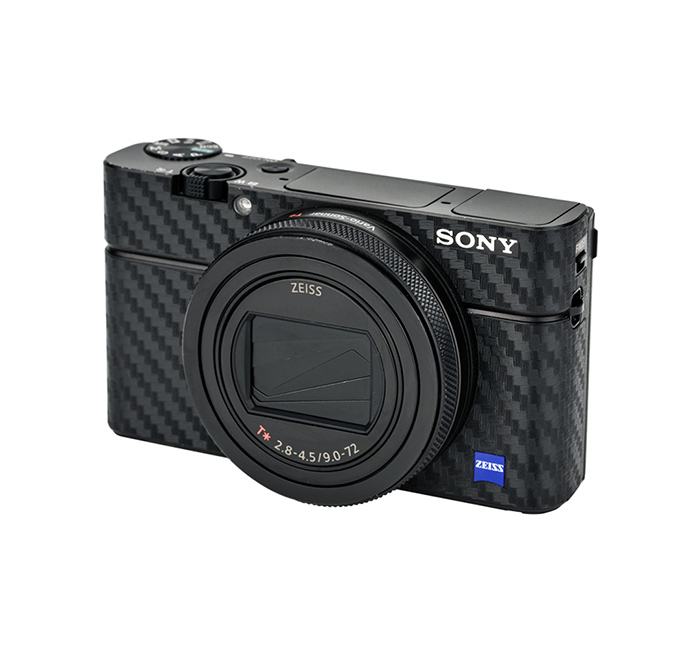  Kiwifotos Skin fr Sony RX100 VI - Svart kolfiberfilm